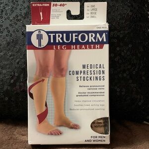 Truform Beige Medical Compression Stockings for Men